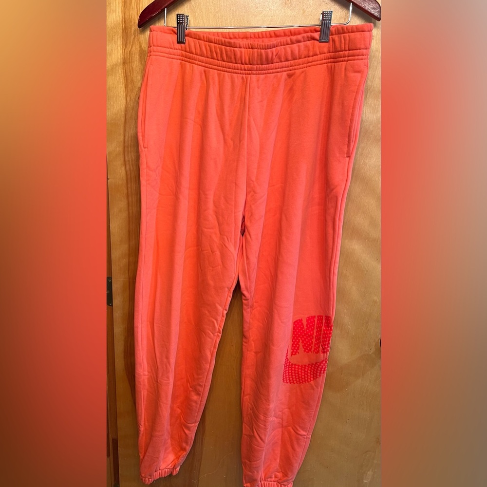 Coral Nike oversized Women’s size Large jogger.